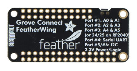 FeatherWing - 6 Grove Ports + STEMMA QT - Rozšiřující modul pro Feather Boards - Adafruit 5862