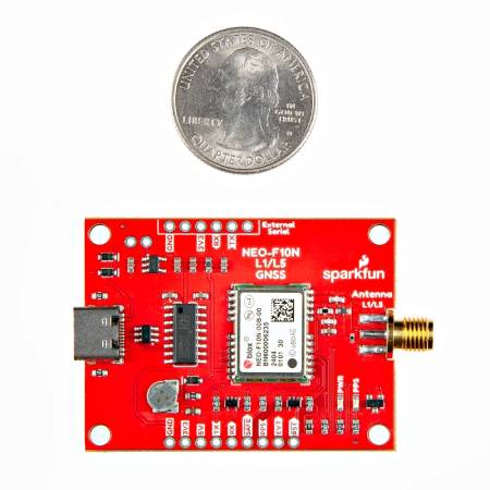 L1/L5 Breakout GNSS modul – NEO-F10N – SMA – SparkFun GPS-24114