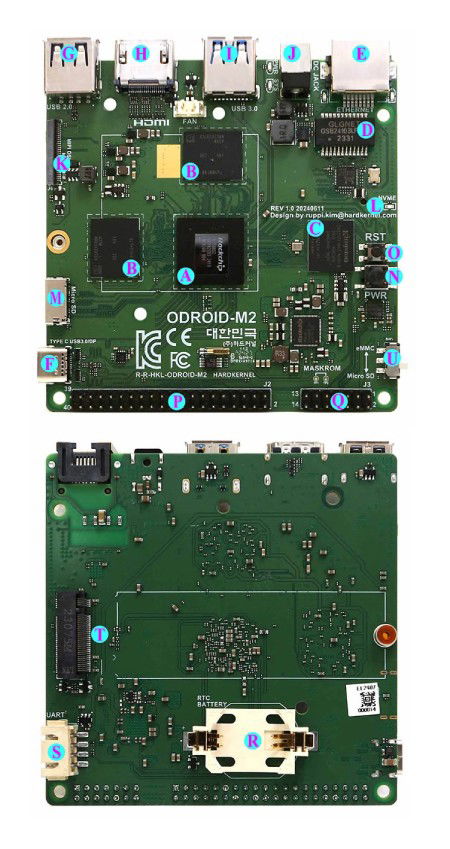 Odroid M2 - minipočítač s procesorem Rockchip RK3588S2 + 8 GB RAM