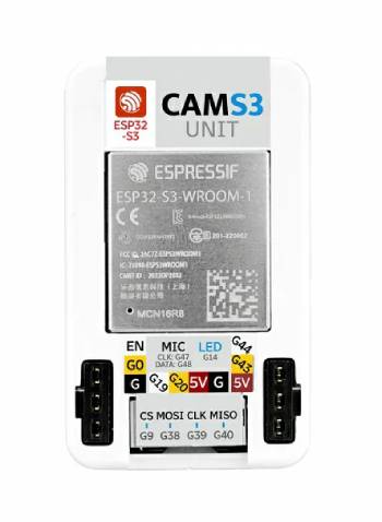 CamS3 - 5 MPx kamera - ESP32-S3 - WiFi - Rozšiřující modul jednotky - M5Stack U174-B