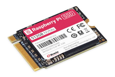 Raspberry Pi 512 GB NVMe SSD