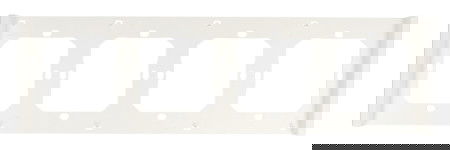 Sonoff M5-4C-80-FW - rámeček pro nástěnný vypínač M5-80 - čtyřnásobný - bílý