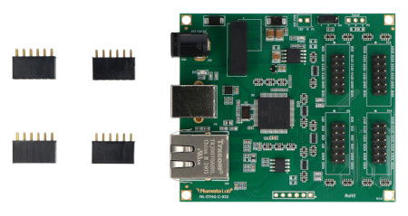 Numato Lab – 32kanálový Ethernet GPIO modul s analogovými vstupy – Horní konektory – NLETHGC032-HT