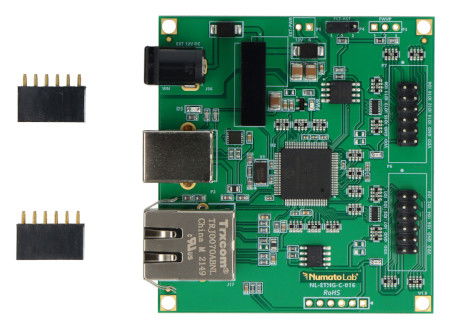 Numato Lab – 16kanálový ethernetový GPIO modul s analogovými vstupy – Horní konektory – NLETHGC016-HA