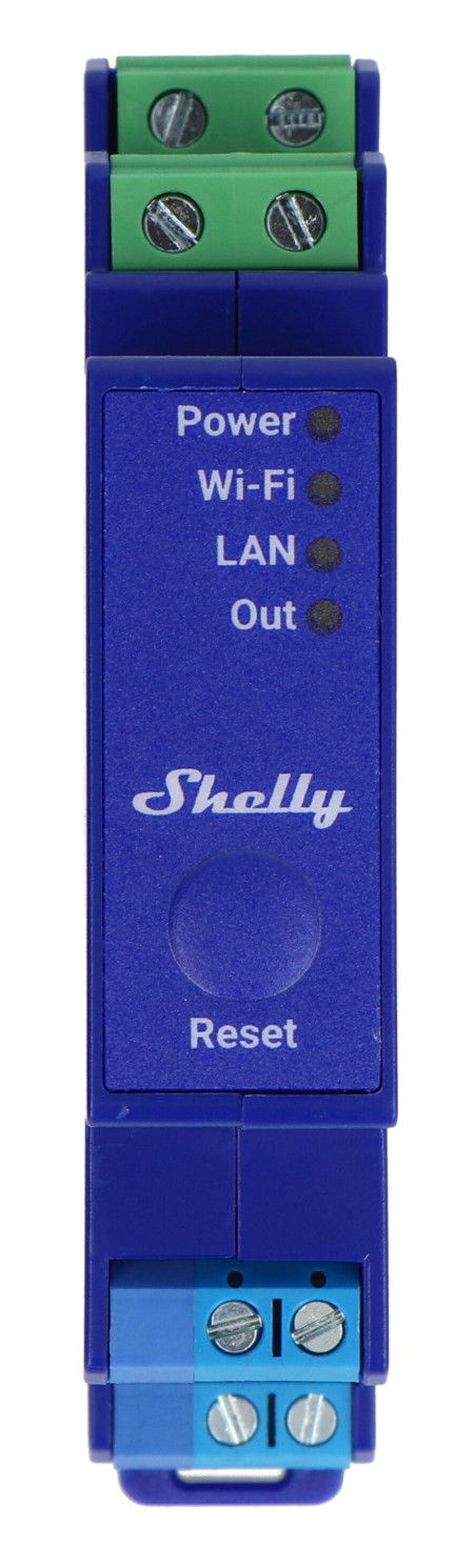 Shelly Pro Dimmer 0/1 - 10 V PM - 1kanálový WiFi ovladač osvětlení na DIN lištu