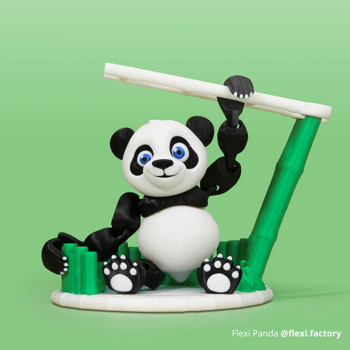 Ukázkový tisk s použitím filamentů Bambu Lab PLA Basic.