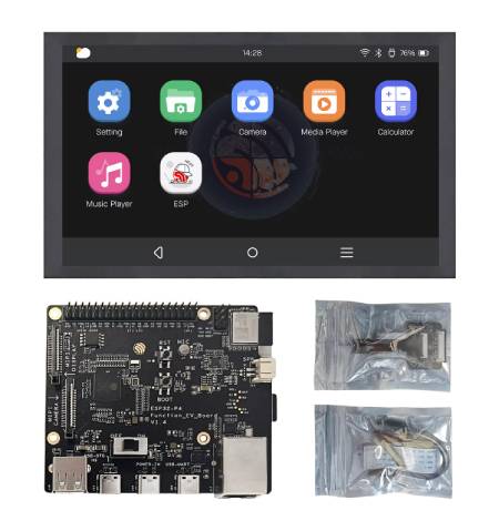 ESP32-P4-Function-EV-Board - Vývojová sada se 7'' LCD displejem a 2 MPx fotoaparátem - WiFi / Bluetooth - Espressif