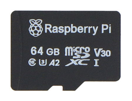 Paměťová karta Raspberry Pi microSD 64GB třídy A2