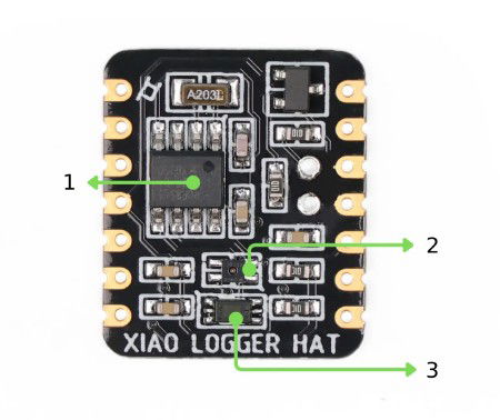 Xiao Logger HAT - rozšiřující modul s RTC a senzory prostředí pro Seeed Xiao - Seeedstudio 114993446