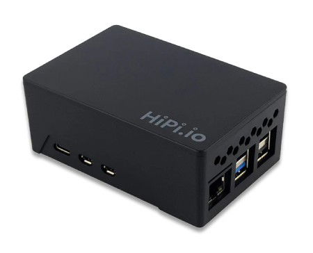 Pouzdro HighPi Pro 5S pro Raspberry Pi 5 - ABS - černé - PiHut 106008