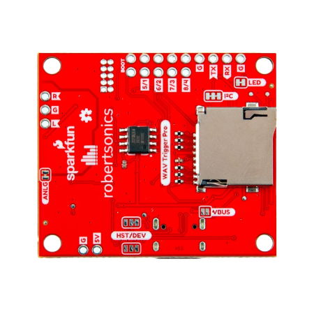 WAV Trigger Pro - Vícekanálový WAV přehrávač - MIDI - Qwiic - Spark Fun WIG-25860