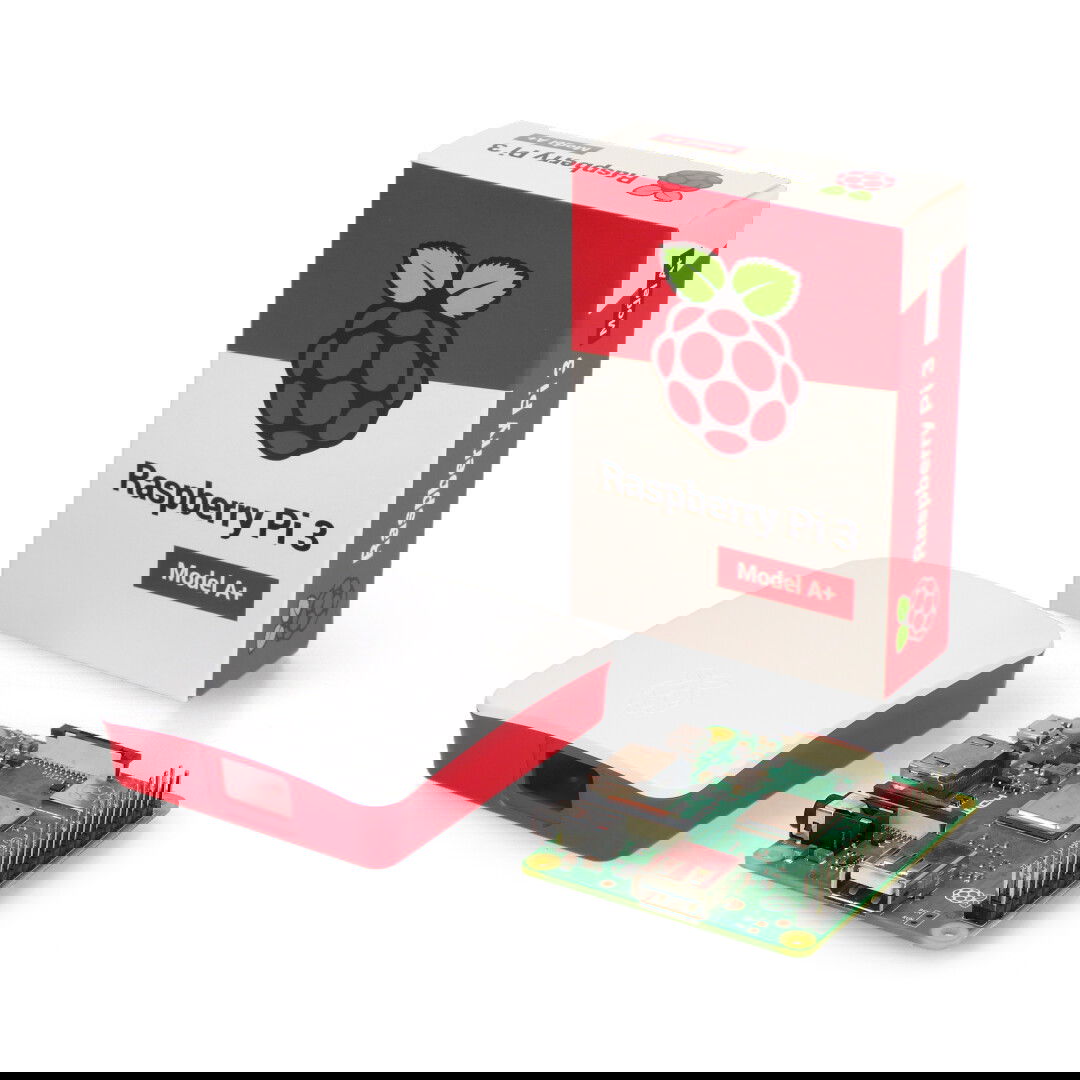 Raspberry Pi 3 model A+ WiFi Dual Band Bluetooth 512 MB RAM 1,4 GHz + oficiální pouzdro zdarma