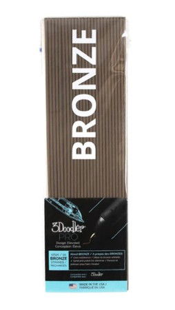 Filament 3Doodler PRO 3 mm - 25 kusů - bronzový