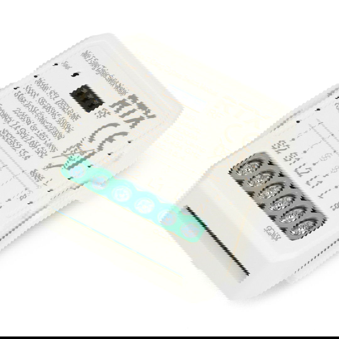 Tuya - 2kanálové mini relé 10A - ZigBee - aplikace pro Android / iOS - RTX ZRS2LN-MR