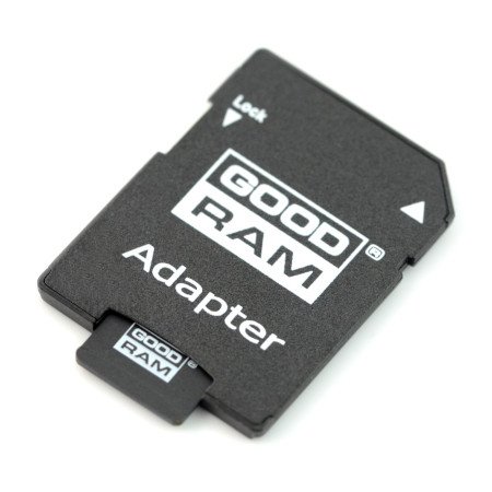 Sada microSD karet obsahuje adaptér, který umožňuje umístit karty do slotu pro SD kartu.