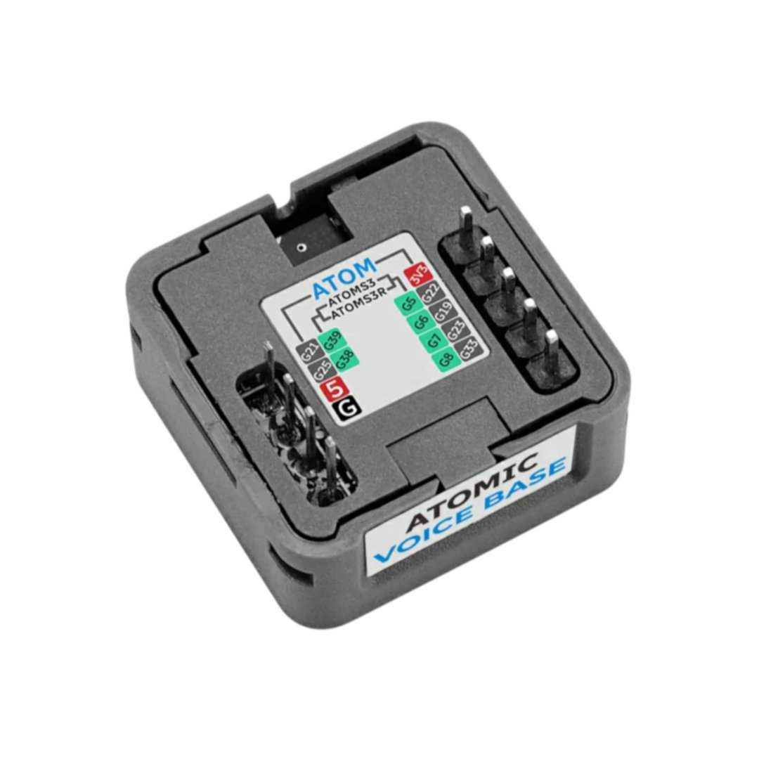 Atomic Voice Base - modul pro rozpoznávání hlasu s mikrofonem a reproduktorem - rozšiřující modul pro M5Atom - M5Stack A149