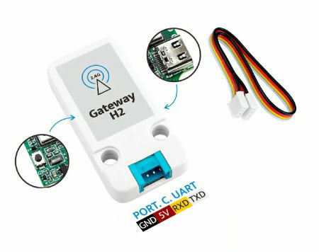 Gateway H2 - komunikační modul - ESP32-H2-MINI-1-N2 - ZigBee / Thread / Matter - rozšiřující modul jednotek - M5Stack U195