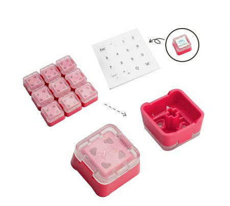 Krytky tlačítek pro mechanickou klávesnici - 9 ks - M5Stack A153