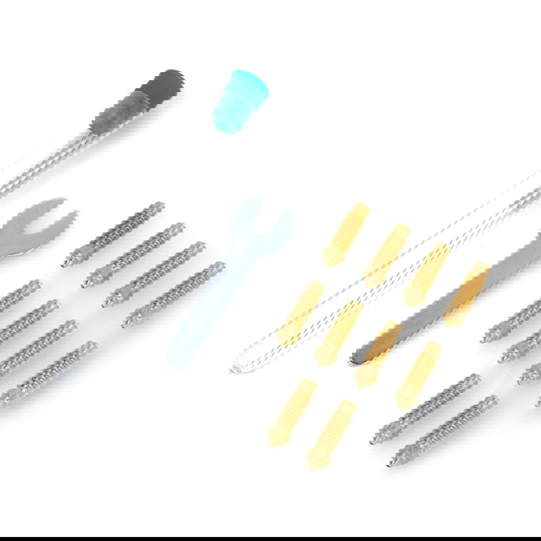 Sada trysek 0,4 mm / 0,6 mm / 0,8 mm / 1 mm pro 3D tiskárny Elegoo Neptune 4 Plus / 4 Max - mosaz