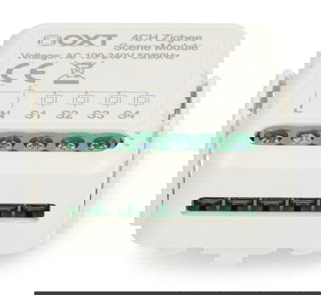 Tuya - 4kanálový mini ZigBee ovladač scén - 12 akcí - 230 V - OXT T254