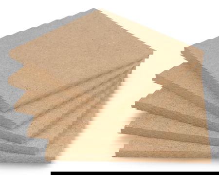 Surová HDF deska - 6 mm - 110 x 120 mm - 5 ks.