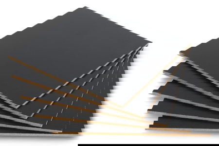 Černá HDF deska - 3 mm - 160 x 160 mm - 5 ks.