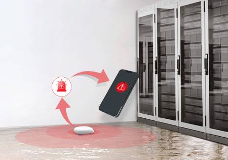 Miniaturní bodový senzor záplav LoRaWAN IP67 - Milesight WS303