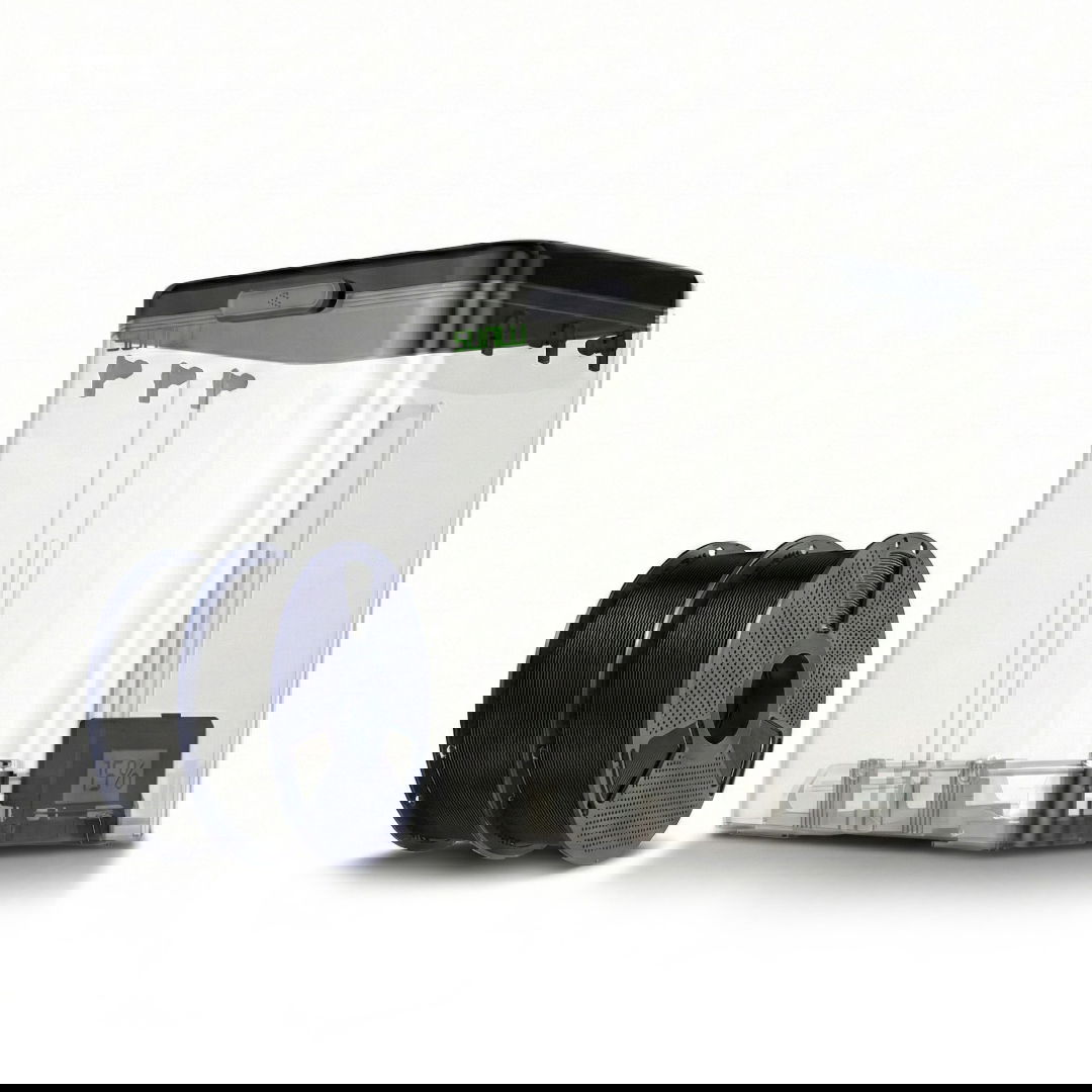 Sada úložných boxů Sunlu FilaDryer SP2 - nádoba na filament + 2x Sunlu PLA+ 2.0 1,75 mm 1 kg - černá