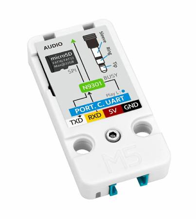 Audiopřehrávač - MP3 / WAV audio přehrávač - N9301 - Rozšiřující modul jednotky - M5Stack U197