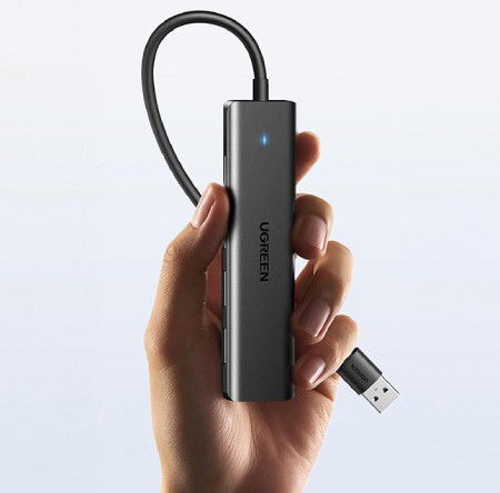 Adaptér Hub USB typu A 4 v 1 - 4x USB typu A 3.0 - černý - Ugreen 25851