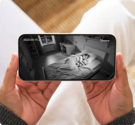 Sonoff CAM Pan-Tilt 2 - Chytrá 360° WiFi kamera - Aplikace pro Android / iOS