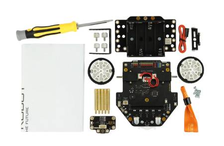 Maqueen Plus V3 - Pokročilý vzdělávací robot STEM s maticovou laserovou navigací pro micro:bit - DFRobot MBT0050-AA