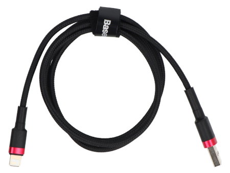 Kabel Baseus Cafule USB A - Lightning, černý a červený - 1 m