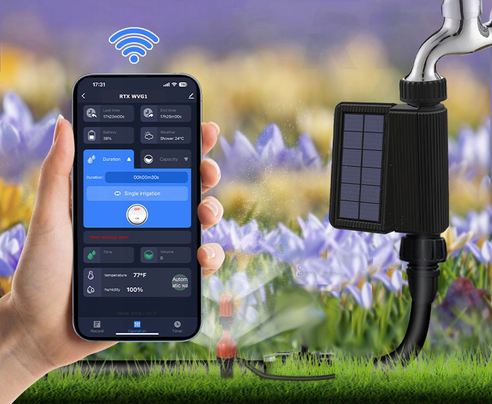 Tuya - chytrý 3/4'' ventil s měřením spotřeby vody - WiFi - RTX WVG1
