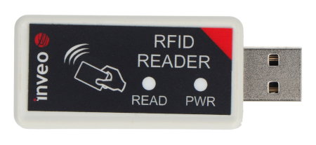 Inveo - RFID USB kapesní čtečka - unikátní 125 kHz flash disk