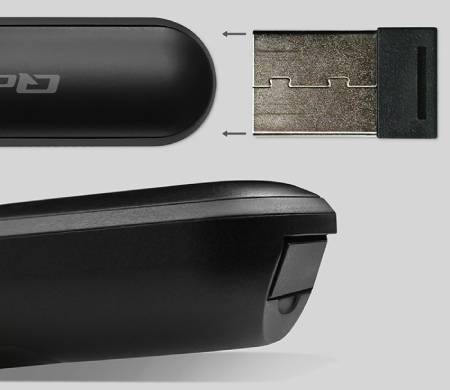 Laserové ukazovátko - 4v1 prezentér - USB 3.0 - 2,4 GHz - 30 m - Qoltec 50631