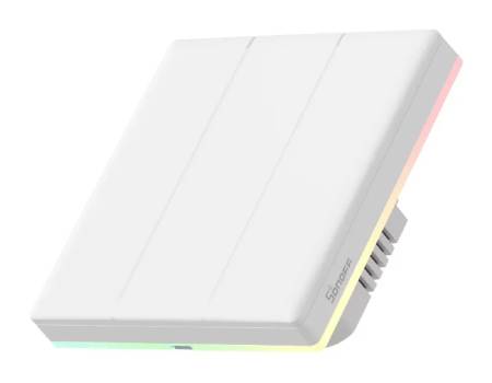 Sonoff TX T5 3C - Chytrý dotykový WiFi nástěnný vypínač - 3kanálový - bílý