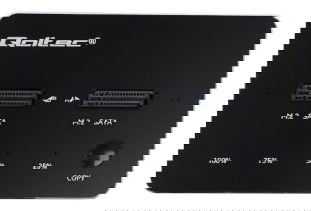 Dokovací stanice pro 2x SSD M.2 SATA NGFF disky - USB typu C - Qoltec 50310