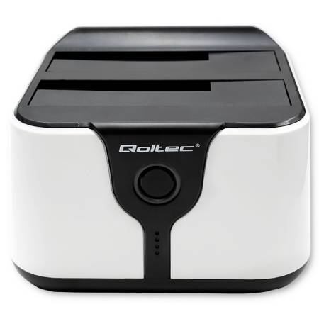 Dokovací stanice pro 2,5''/3,5'' HDD a SSD disky - SATA III - USB 3.0 - s offline klonováním - Qoltec 50309