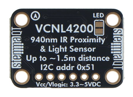 VCNL4200 - IR senzor vzdálenosti a intenzity světla ALS - STEMMA QT / Qwiic - Adafruit 6064
