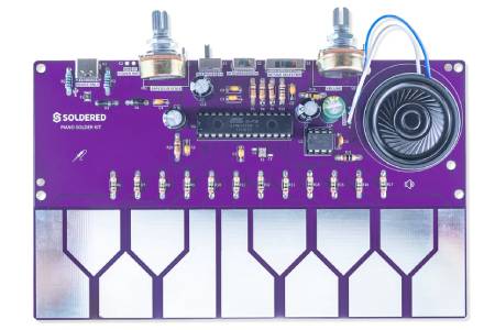 Pájecí sada pro klavír - vzdělávací sada pro výuku pájení - ATmega328P - Pájené 333181
