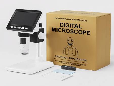 Digitální mikroskop 307B - 1000x 2 MPx 8 LED - 4,3'' LCD displej