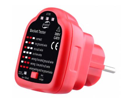 Tester zásuvek 230V RCD - Benetech GT85