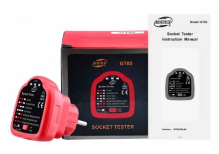 Tester zásuvek 230V RCD - Benetech GT85