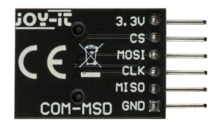 Modul čtečky karet microSD - Joy-IT COM-MSD