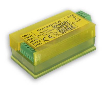 Tinycontrol tMPC-04 - 4kanálový čítač impulsů Modbus RTU