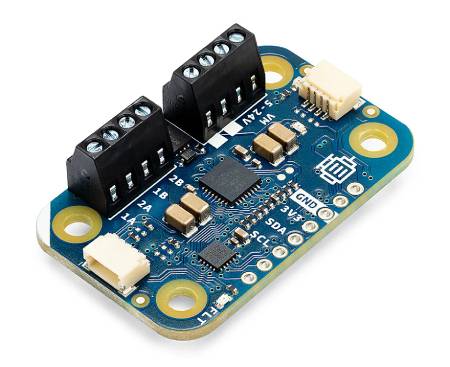 Arduino Modulino Motors - Dvoukanálový ovladač motoru 5V - 24V / 3,8A - MAX2221 - Qwiic - ABX00114