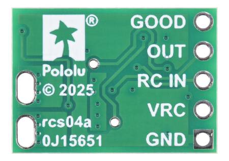 RC spínač s izolovaným polovodičovým relé SPST - 30V 10A - Pájené konektory - Pololu 5424
