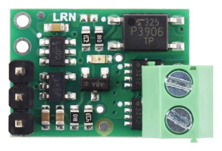 RC spínač s izolovaným polovodičovým relé SPST - 30V 10A - Pájené konektory - Pololu 5424