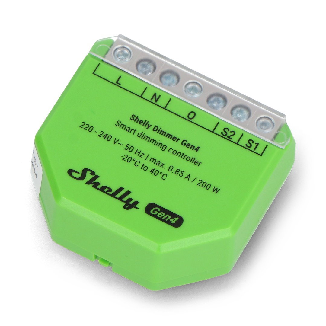 Shelly Dimmer Gen4 - Chytrý stmívač světel WiFi / Bluetooth / ZigBee / Matter